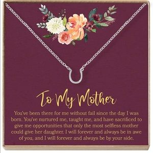 Dear Eva To My Mother women’s silver necklace